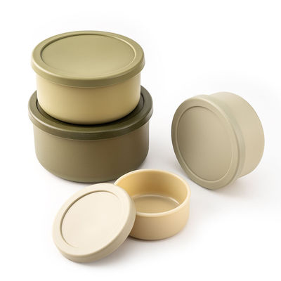 Giá tốt. Trẻ em Thùng chứa thực phẩm silicone BPA miễn phí chống rò rỉ Thẻ kín không khí hộp ăn trưa Bento trực tuyến