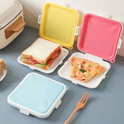 Giá tốt. Lưu trữ bánh sandwich silicone với Snap-Off, hộp bánh sandwich cho bữa trưa, không có BPA, chống rò rỉ, cầm bánh sandwich nhựa tái sử dụng trực tuyến