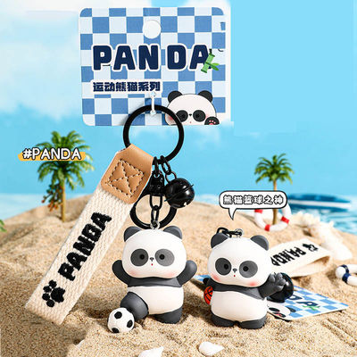 Giá tốt. Thiết kế vô vị Panda Soft Silicone Cartoon Keychain Charms cho quà tặng dễ dàng và cá nhân trực tuyến