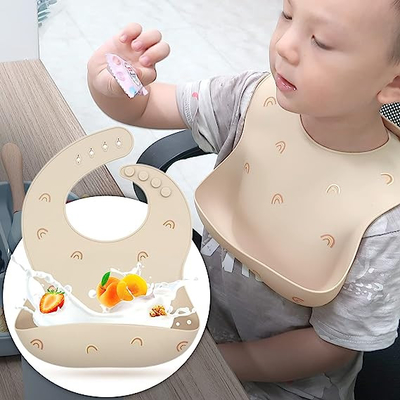 Giá tốt. Bộ đồ ăn cho bé bằng silicon đa lớp bền bỉ, Bộ đồ ăn tối có thể hút bằng lò vi sóng trực tuyến