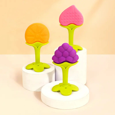 Đồ chơi mọc răng bằng silicon không mùi cho bé có thể tái sử dụng, đồ chơi mọc răng cảm giác đa năng