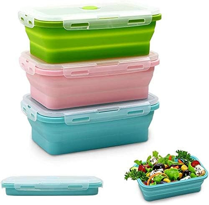 Giá tốt. Thùng ăn trưa silicone Thùng ăn nhẹ cho trẻ em, chống rò rỉ Thùng ăn trưa nhỏ có nắp cho trẻ nhỏ trực tuyến