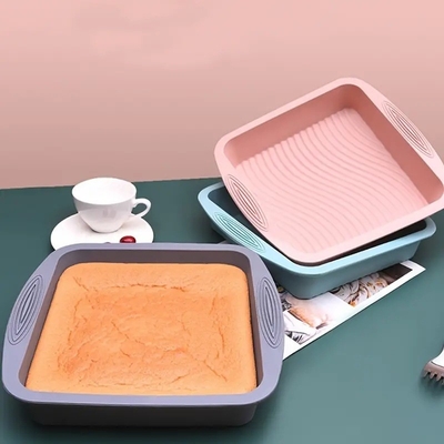 Giá tốt. Non Stick Silicone Square Cake Pan Easy Release Heat Resistant Để nướng bánh trực tuyến