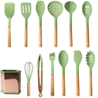 Giá tốt. 13 PC Silicone dụng cụ nấu ăn dụng cụ nhà bếp thiết bị nhà bếp & Công cụ nhà bếp Turner Tongs, Spatula, muỗng, bàn chải trực tuyến
