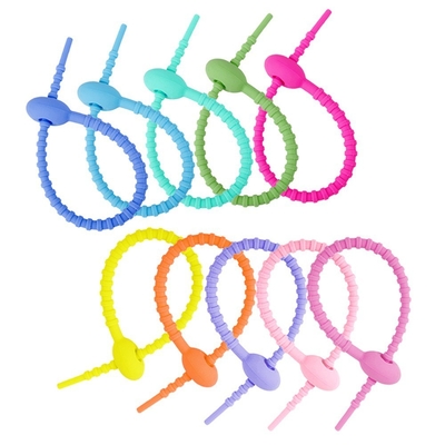 Giá tốt. Thêm sử dụng silicone cáp xoắn cà vạt bánh mì cà vạt túi niêm phong clip silicone quản lý cà vạt dây tổ chức cho xe Home Office trực tuyến