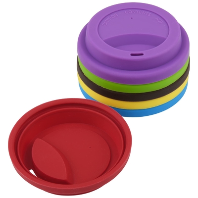 Giá tốt. Silicone Drinking Lid Chất thải chống cạn Cúp Cúp sử dụng nhiều lần cà phê chén Cúp cà phê Cover Cup Hot Silicone Cúp Cúp du lịch trực tuyến