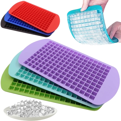 Giá tốt. Thẻ đồ ăn Ice Cube Tray với nắp và thùng chứa cho tủ đông trực tuyến