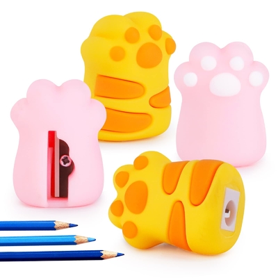 Giá tốt. Máy sắc nét bút chì của con mèo quà tặng đồ văn phòng silicone cho trẻ em Kawaii trực tuyến