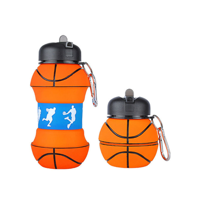Giá tốt. Chiếc chai nước gập silicone Pop chai nước cho trẻ sơ sinh Cúp cắm trại với Carabiner trực tuyến