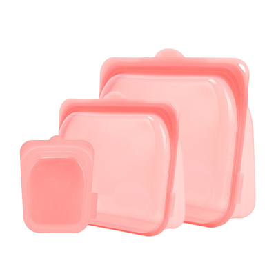 Giá tốt. Đứng lên Platinum chất lượng thực phẩm silicone túi lưu trữ tái sử dụng chống rò rỉ Máy rửa chén an toàn hộp ăn trưa silicone trực tuyến