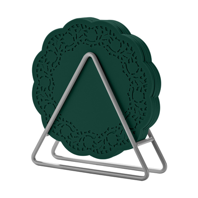 Giá tốt. Thợ nước uống silicone với tay cầm Thợ nước uống Cup silicone Trivet Mats Thảm chống nhiệt Thịt trà Thêm quà tặng trực tuyến