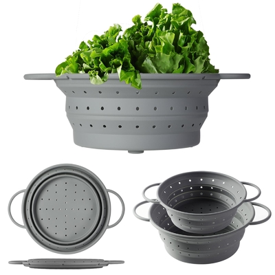Giá tốt. Silicone colander gấp bộ lọc thực phẩm và 9 inch mixing bowl 2pcs trái cây rau quả bột bột bột bột bột bột bột bột BPA miễn phí trực tuyến