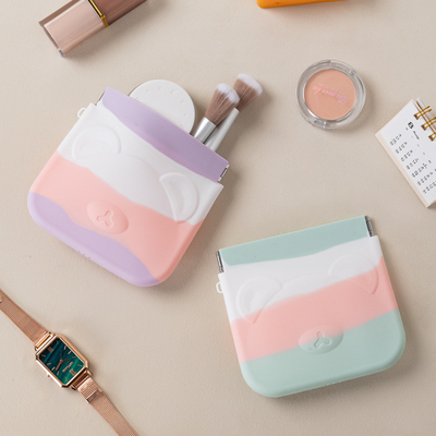 Giá tốt. Mini túi mỹ phẩm silicone có thể rửa sạch không mùi đa chức năng trực tuyến