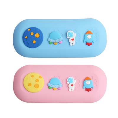 DIY bút chì silicone hộp bút chì lớn dễ thương túi bút chì cho bé trai bé gái quà Giáng sinh đồ dùng trường học trẻ em cầm bút chì quà tặng