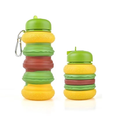 Giá tốt. Chiếc chai nước nắp bánh quy cho trẻ em 19oz BPA miễn phí chống rò rỉ chai nước cầu vồng silicone cho học sinh trực tuyến