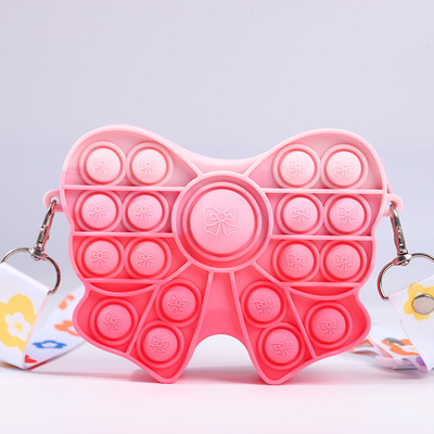 Giá tốt. Fidget Pop Ví Nơ Bé Gái Ví Phục Sinh Tặng Cảm Giác Fidget Đồ Chơi Silicon Đeo Chéo Trẻ Em Ví Đựng Túi Trang Điểm trực tuyến
