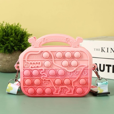 Chiếc túi silicone nhẹ dễ thương túi trang điểm túi bút chì trường học văn phòng cung cấp Crossbody vai túi xách