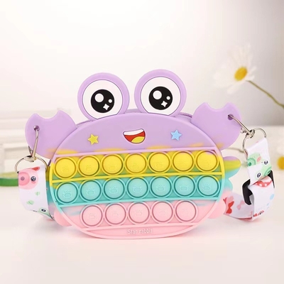Nhiều Màu Sắc Silicon Phụ Kiện Trang Điểm Nhẹ Túi Tote Dễ Thương Cho Trẻ Em Túi Đựng Hộp Đựng Túi Đeo Vai