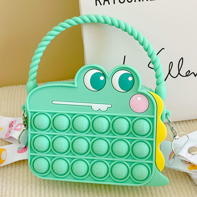 Giá tốt. Bpa miễn phí phim hoạt hình silicone bút chì Case cho trẻ em vai túi xách Crossbody túi xách túi giày sinh nhật Giáng sinh quà bút chì trực tuyến
