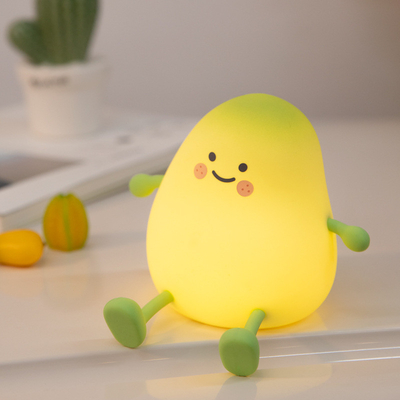 Giá tốt. Đèn đêm dễ thương cho trẻ em Mango Đèn ngủ Đèn ấm Đèn trang trí phòng ngủ Trẻ em Đèn đêm Silicone Đèn đêm mẫu con trực tuyến