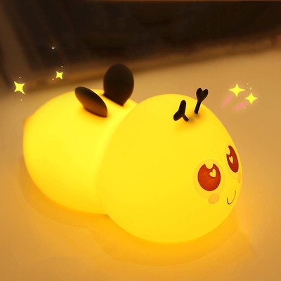 Giá tốt. Bee silicone đèn LED ánh sáng ban đêm Baby Nursery Đèn ngủ với đồng hồ cho trẻ sơ sinh trẻ em bé gái bé trai trẻ em Giáng sinh quà tặng trẻ em trực tuyến