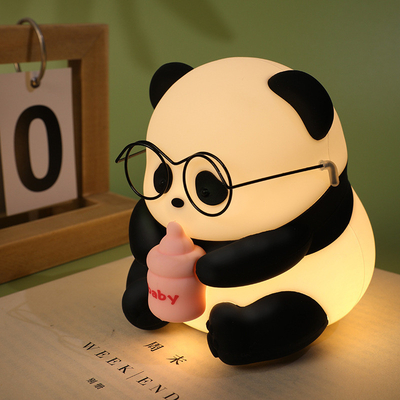 Panda Night Light For Kids Tap Control Rechargeable Sleep Timer Battery Baby Feeding Nursery Nightlight For Kids Room Đèn đêm cho phòng trẻ em