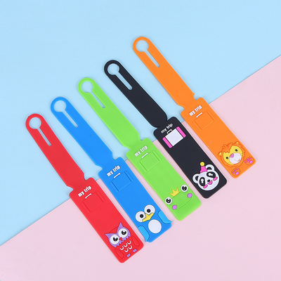 Nhãn hành lý silicone sáng linh hoạt để đi du lịch dễ dàng để hành lý Nhãn có thẻ tên