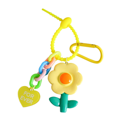 Giá tốt. Hoa phim hoạt hình silicone Pendant Keychain Charms Pendan Key Ring cho ví trực tuyến