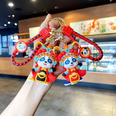 Giá tốt. Dây vật hoạt hình silicone mềm không gỉ treo keychain trang trí dây chuyền kim loại key ring phụ kiện trực tuyến