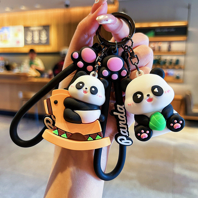 Giá tốt. 30g Đèn nhẹ Cute Cartoon Panda Keychain Pendant cho túi xách trẻ em quà Giáng sinh trực tuyến