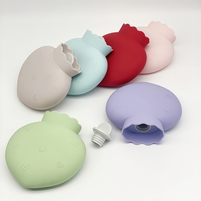 Giá tốt. 500ml Soft Comfortable Silicone Hot Water Bottle With Screw Cap Leakproof Bag For Pain Relief Thân lưng cổ, vai trực tuyến