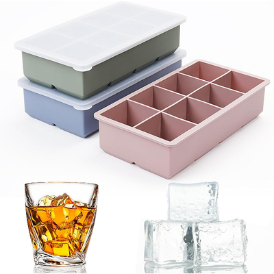 Giá tốt. Dễ dàng làm sạch Thẻ đá silicone màu hồng chống rò rỉ BPA miễn phí Kích thước lớn lý tưởng cho cocktail Whiskey Thực phẩm cho trẻ em trực tuyến