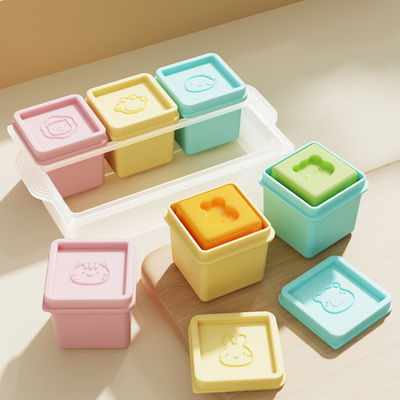 Giá tốt. 6 gói Silicone Baby Food Storage Container 4 oz Proof Leak For Infants Kids Babies Máy rửa chén vi sóng an toàn Không chứa BPA trực tuyến
