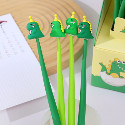 Động vật khủng long đáng yêu bút chì đen,Cartoon Fun Kawaii Writing Gel Pens For Kids Office School Supplies,16pcs Set (Động vật khủng long đáng yêu)