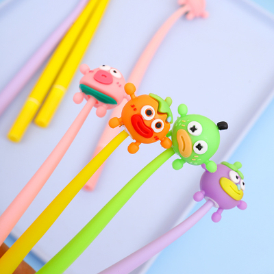 Cute Novelty Gel Ink Pens Cartoon Animal 0.5 mm Black Ink Pens Bulk For Kids Office School Supplies Quà tặng bữa tiệc Giáng sinh
