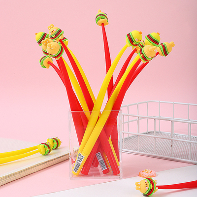 Giá tốt. Cute Kawaii Pen Accessories For Girl Animal Fruit Shaped Stress Relief Supplies Gel Ink Pens With Replacement Refills For Kids Học sinh Văn phòng trường trực tuyến