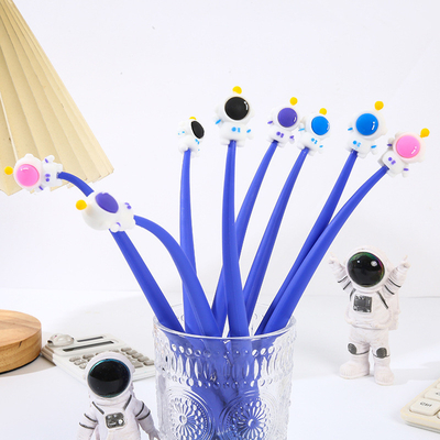 chất lượng 12PCS Cute Astronaut Shaking Gel Pen 0,5 mm, Black Ink Gel Writing Pen Cho văn phòng và trường học nhà máy sản xuất
