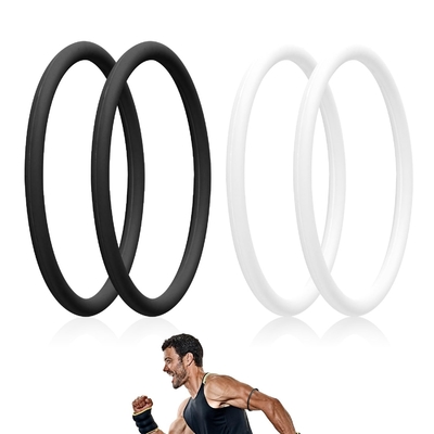 2pcs Silicone Patellar Tendon Knee Strap Knee Band Để giảm đau đầu gối Patella Band Cho Bóng rổ Chạy Thể thao Hít thở Patellar Tendon Support Strap