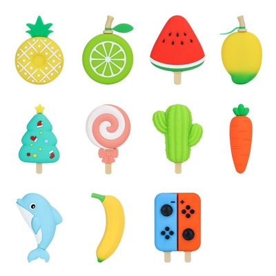 DIY Cartoon Silicone Mould ️ Thẻ băng không chứa BPA có thể sử dụng nhiều lần với hình dạng trái cây và động vật dễ thương cho sô cô la, kẹo, kẹo, nhựa, xà phòng và nhiều hơn nữa
