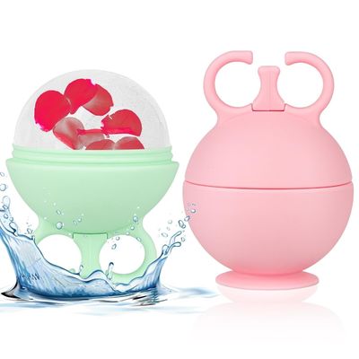 Con lăn đá silicon cho mặt, liệu pháp lạnh mát xa mặt để giảm sưng, mụn, mẩn đỏ, không chứa BPA, dụng cụ chăm sóc da OEM, màu xanh bạc hà