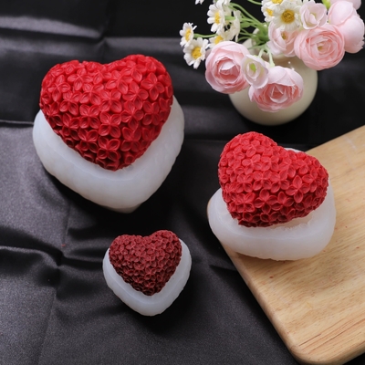 Giá tốt. Platinum Silicone 3D Rose Heart Mold for Chocolate Fondant Soap trực tuyến