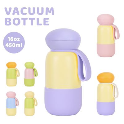 Giá tốt. chai cách nhiệt Eco silicone 450ml / 750ml / 1000ml Pastel Macaron Color Thermos với thân và nắp silicone trực tuyến