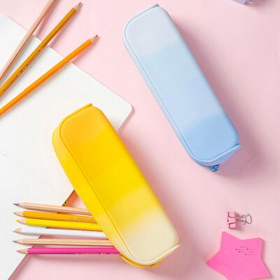 Giá tốt. Hộp bút chì silicone 110g Chất liệu silicone an toàn thực phẩm, nhẹ, bền, hộp đựng di động cho văn phòng, trường học và du lịch trực tuyến