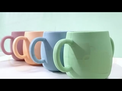 JY Baby Trainer Cup Food Grade Silicone Training Cup With Anti-Rơi ống hút và nắp Không chứa BPA
