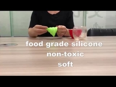Cấp thực phẩm Phễu silicone có thể gập lại Phễu nhà bếp có thể gập lại bằng silicone để chuyển chất lỏng / bột