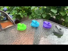 4 gói hộp soda tái sử dụng nắp với ống hút