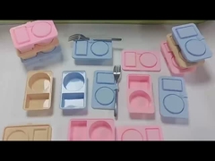 Chuẩn bị bữa ăn trở nên dễ dàng! 3 gói hộp đồ ăn nhẹ silicone với nắp.