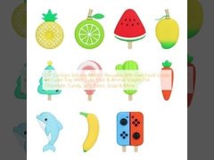 DIY Cartoon Silicone Mould ️ Thẻ băng không chứa BPA có thể sử dụng nhiều lần với hình dạng trái cây và động vật dễ thương cho sô cô la, kẹo, kẹo, nhựa, xà phòng và nhiều hơn nữa